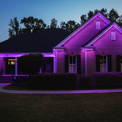 Permanent Roofline Lighting Photo